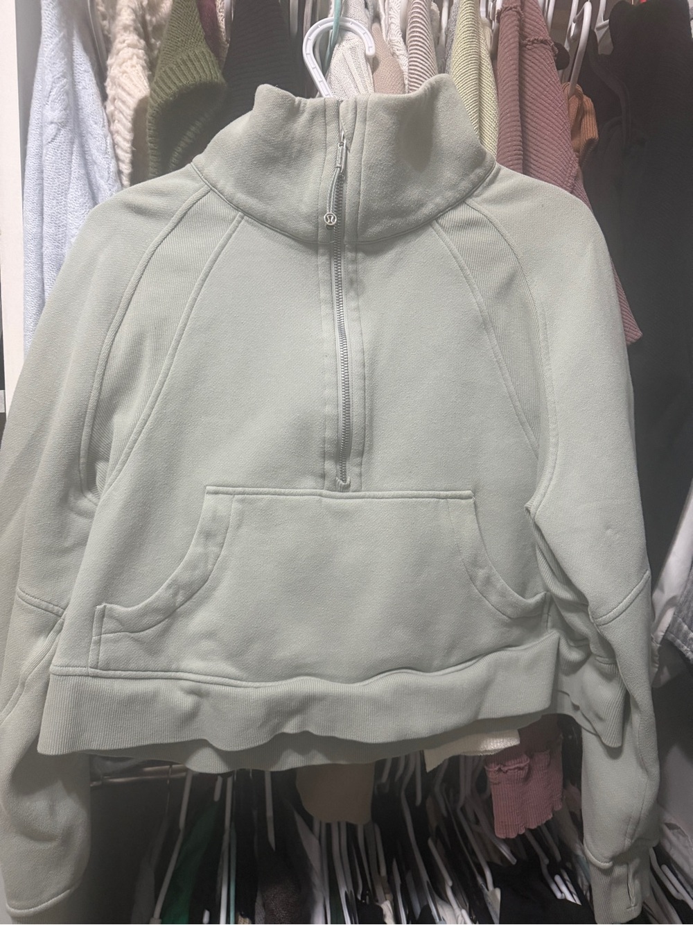 lululemon athletica Sage Green Quarter-Zip Pullover